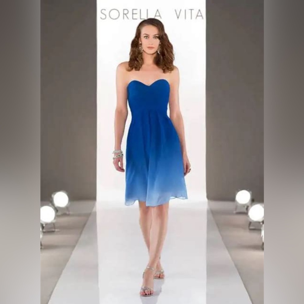 NWT Sorella Vita ombré cocktail length dress 8404